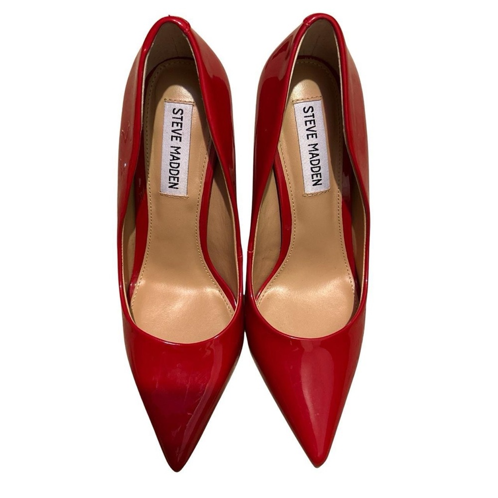 Steve Madden Glossy Red Heels